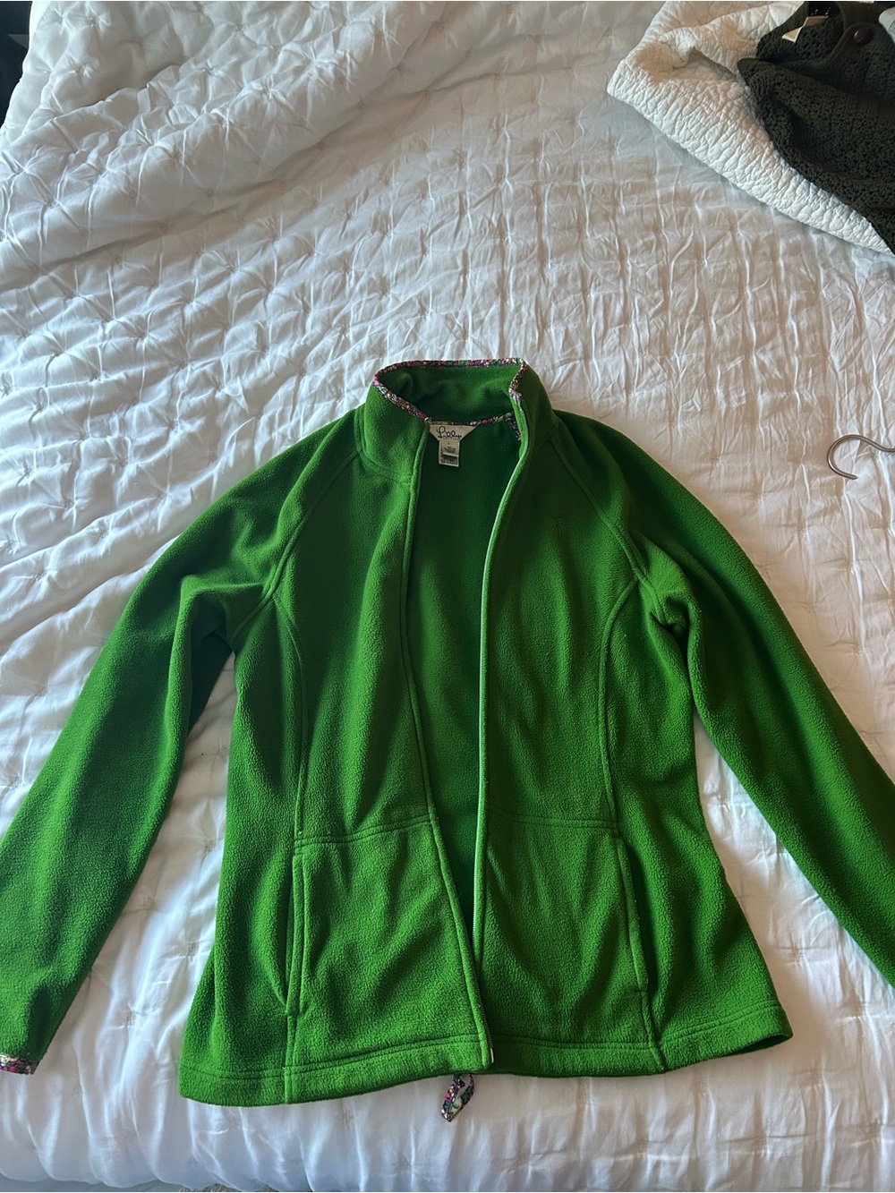 Lilly Pulitzer Bright Green Teddy Jacket